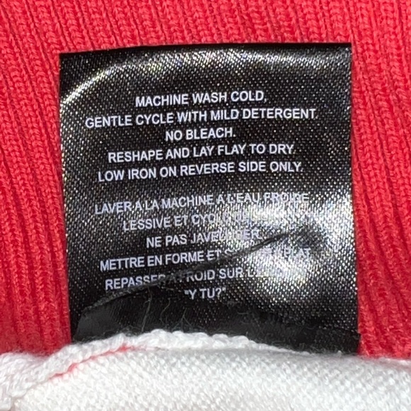 Volcom "Esta Bien" Sweater Vest - Coral/White Stripes Y2K/Skate/Surf Junior's XL - Picture 16 of 16